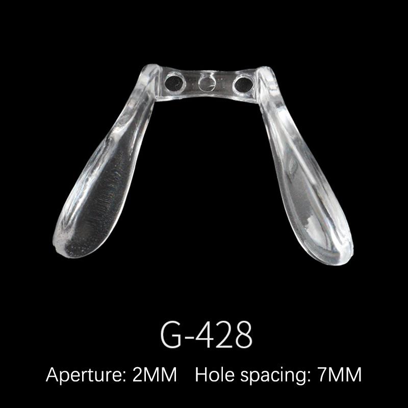 Single-Hole Snap-In One-Piece Nose Pad Saddle Eight-Shaped U-Shaped Nose Pad Nose Clip Nose Bridge Glasses Accessories
