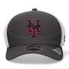 New Era City Connect 9SEVENTY Stretch Mesh New York Mets Size Used Cap, Snapback, MLB, Gray, 970,