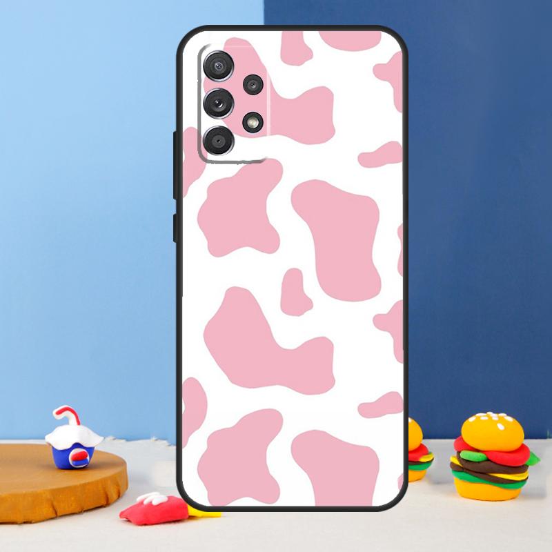 Cute Cow Moo Case For Samsung Galaxy A56 A36 A26 A16 A06 A54 A34 A14 A12 A32 A52 A13 A33 A53 A15 A35 A55