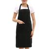 Unisex Black Coffee Shop Working Apron Practical Restaurant Waiter Work Apron for Service Kitchen