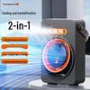 USB Rechargeable Desktop Humidifying Spray Fan with Wall-Mount Option for Home and Office Use