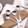 Stainless Steel Long-Handle Dessert and Rice Spoon