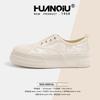 Global National Style Canvas Shoes Women's 2025 Summer One-pedal Shoes Versatile Casual Breathable Little White Shoes ZHQ-HQ071