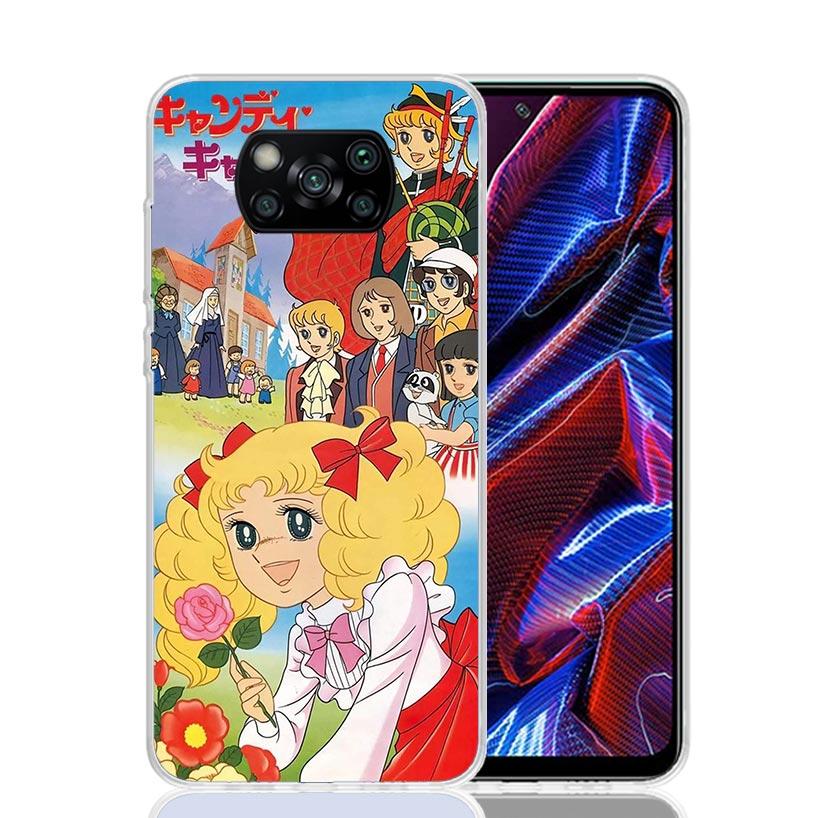 Anime Candy Phone Case For Xiaomi Poco F7 Ultra X7 X6 Pro X5 Redmi 15 15C 13 13C 12 12C 10 10A 10C 9 9A 9C 9T Shell Poco X7 X6 X