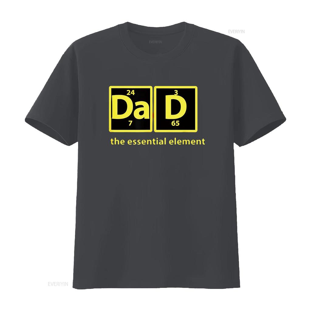 Dad Periodic Table Of Elements T Shirt vintage Washed Breathable Stylish graphic Soft streetwear homme Stretched