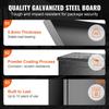 Package Delivery Boxes for Outside 15.4" x 10.6" x 20.5", Galvanized Steel Wall Mount Mailbox with Coded Lock, Anti-Theft Baffle, IPX3 Waterproof