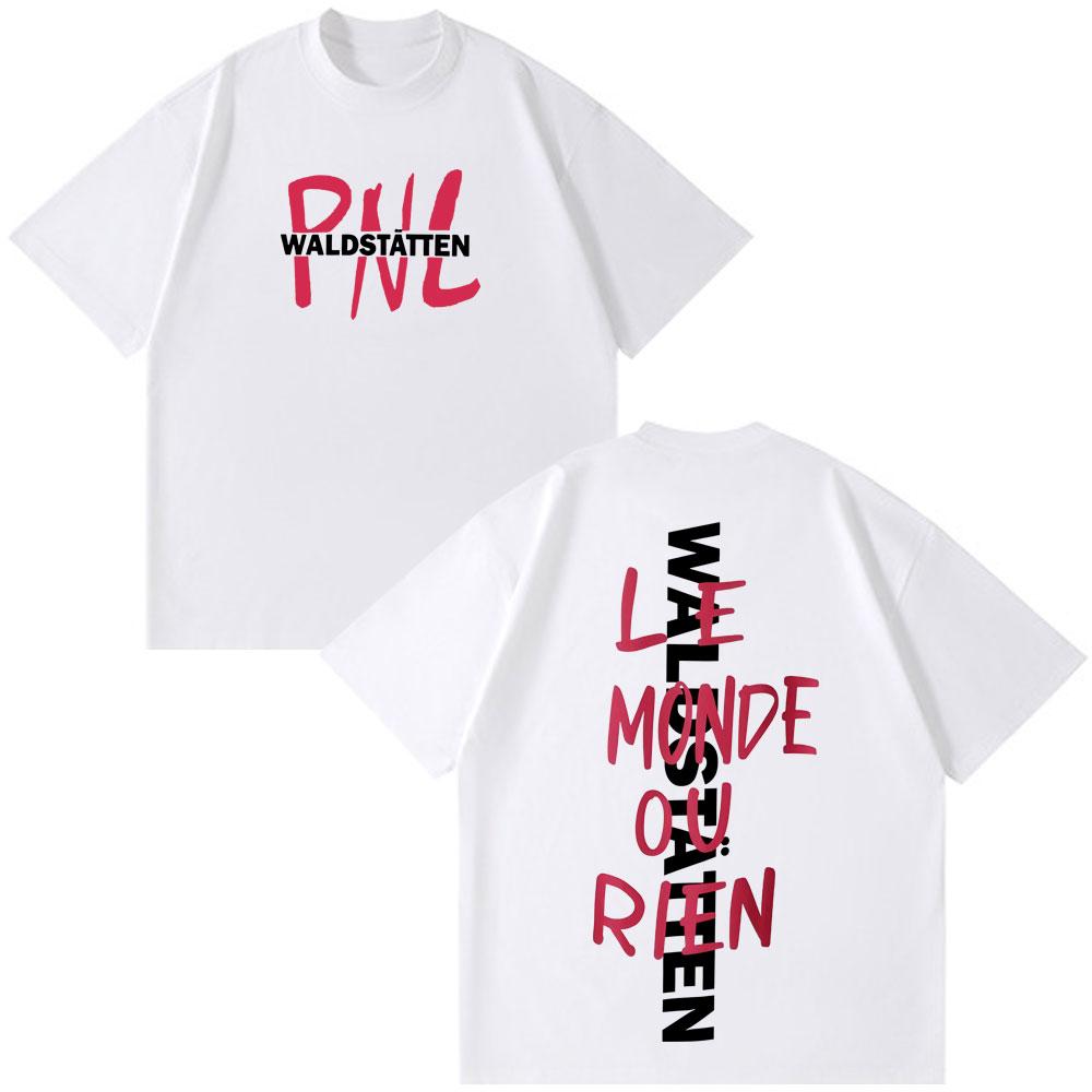 Rapper PNL Que La Famille Le Monde Chico Album Tshirt Unisex Women Fashion Hip Hop Tshirts Cotton Casual Aesthetic Trend T Shirt
