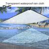 Clear Tarpaulin Outdoor Garden Rainproof Covering with Rope Multifunctional Waterproof Tarp for Patio Plants Camping Canopy