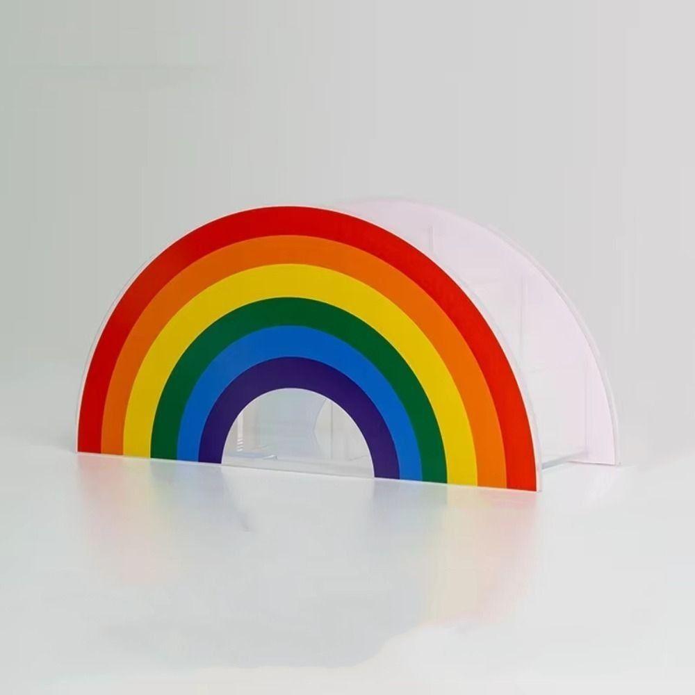 Colorful Office Storage Box Acrylic Makeup Brush Storage Rack  for Students