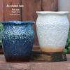 Large Handmade Coarse Pottery Plant Pot: Ceramic Orchid & Succulent Planter, Bougainvillea Zisha Jar.