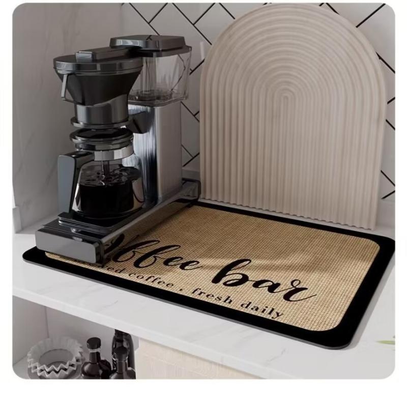 Большой кухонный супервпитывающий коврик для посуды, коврик для слива кофе, коврик для сушки, быстросохнущий коврик для слива ванной, кухонный кран, подставка для столовых приборов