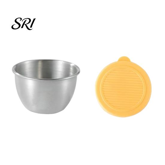 Travel Condiment Container Salad Dressing 1.6oz Leakproof Airtight Dip with Lids Reusable Lunch Box Sauce Holder Stainless Steel Cups for Boxes