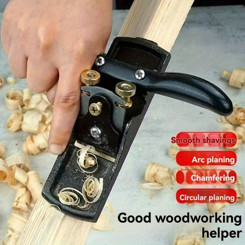 1pc Traditional Handheld Woodworking Double Wire Planer, Adjustable Straight Edge Hand Push Router, Carpenter's Birdcage Knife with Spare Blade