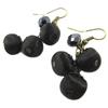 [P0776] - Серьги ручной работы "Les Antoinettes" черного цвета (ручная работа)