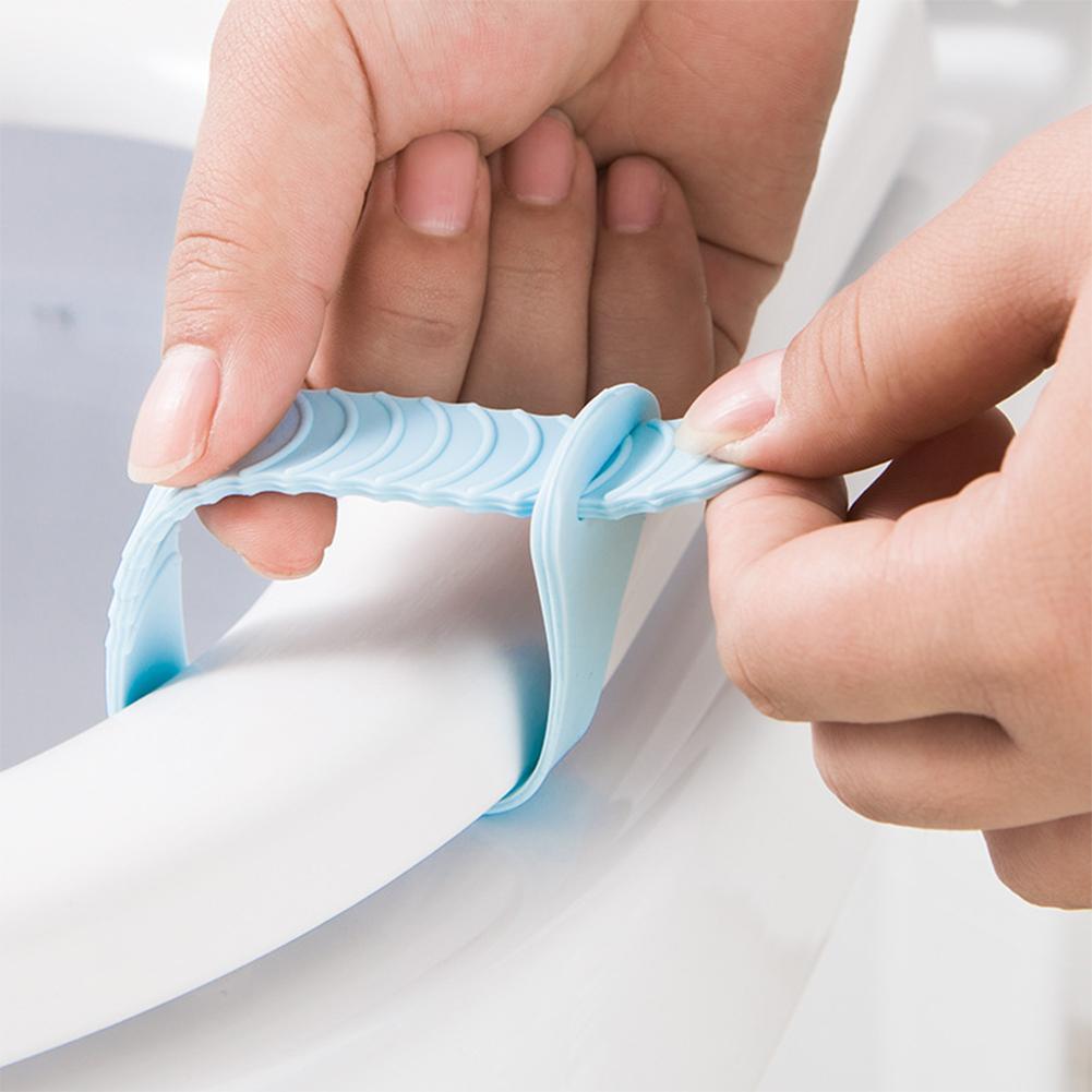 Toilet Seat Anti Dirty Silicone Lifter Handle for Bathroom Supplies