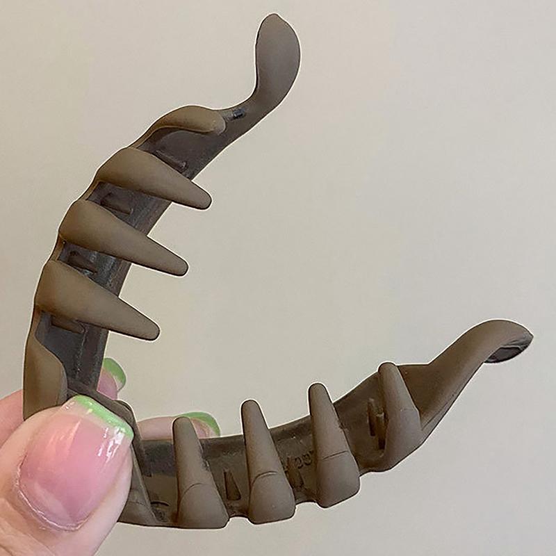 Матовые высокие зажимы для хвоста, сплошной цвет, зажим «банан», женские аксессуары для прически, модные заколки для хвоста, когти, заколки для волос