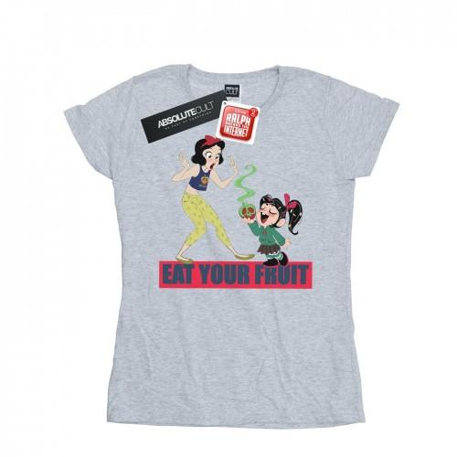 Disney Womens/Ladies Wreck It Ralph Eat Your Fruit Cotton T-Shirt