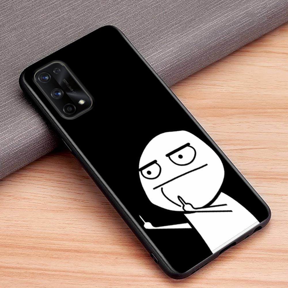 Забавный человечек средний палец Fucek чехол для Realme C21Y C21 C25 C20 C15 C12 C11 GT Master Neo Neo2 5G Fundas Capa силиконовые мягкие чехлы