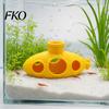 Retro Submarine Ornament 3D Printed Hollow Fish Tank Decorations, Aquarium Shrimp Hideout Breeding Ornament, Hiding Cave Shelter for Betta