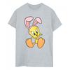 Womens/Ladies Tweety Pie Bunny Ears Cotton Boyfriend T-Shirt