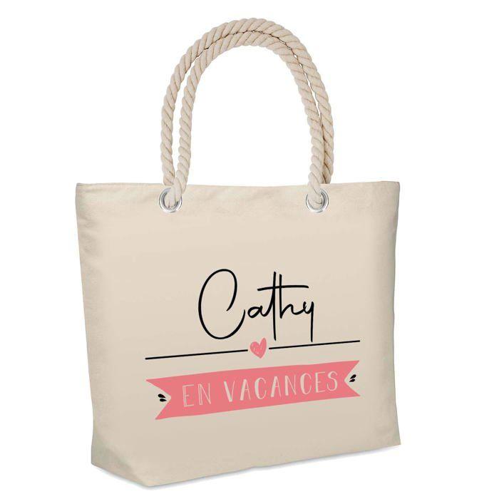 Sac de plage - PLANETEE - Cathy en Vacances - Isotherme - Coton - Grande contenance