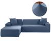 Sofa Covers For Living Room Elastic Solid Corner Couch Cover L Shaped Chaise Longue Slipcovers Chair Protector