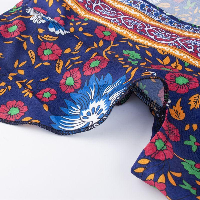 Женское платье-макси с запахом, летнее, бохо, с цветочным принтом пейсли, для создания непринужденного стиля