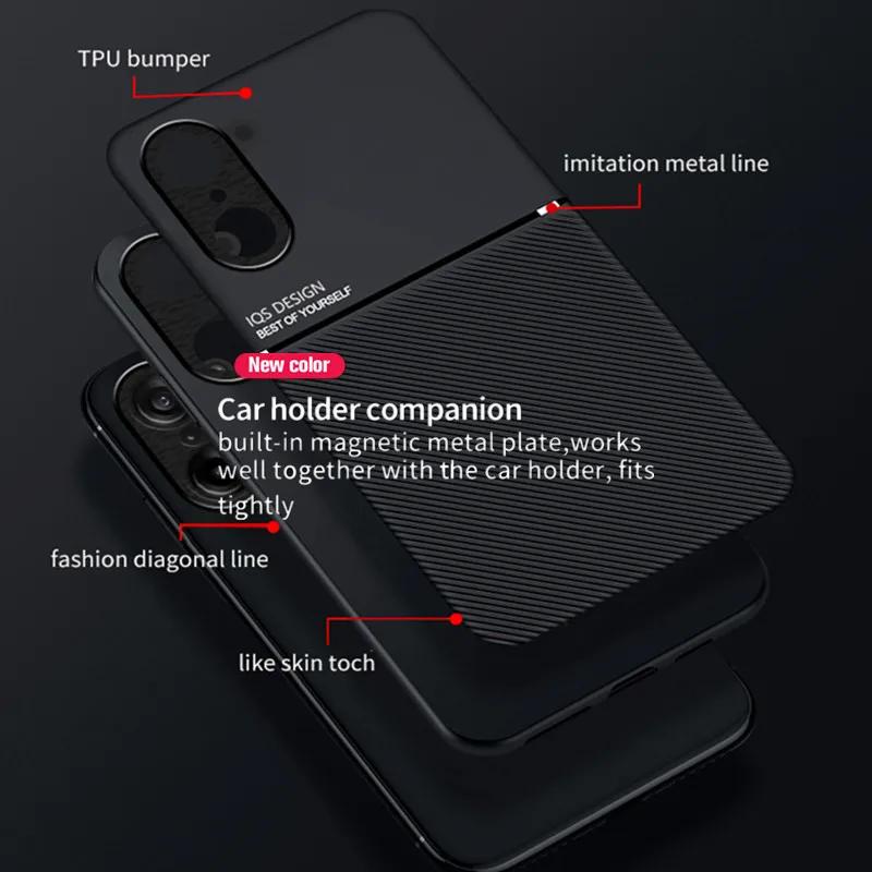Магнитный чехол с текстурой кожи для OnePlus Nord CE 5 CE5 5G Мягкий силиконовый противоударный защитный чехол для телефона для OnePlus Nord 5 5G