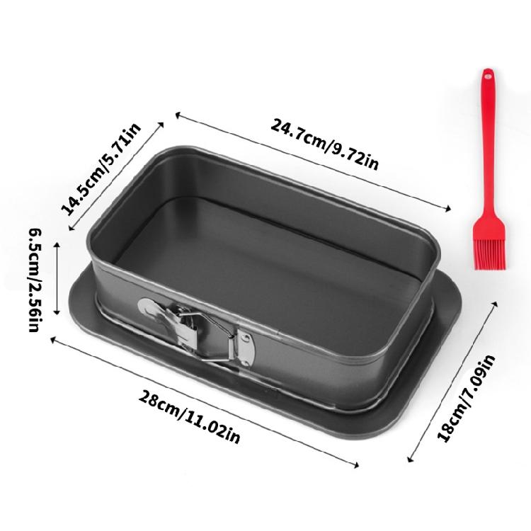 Прямоугольная форма для торта с легким извлечением, съемное дно, можно мыть в посудомоечной машине, для любителей выпечки и домашних кулинаров