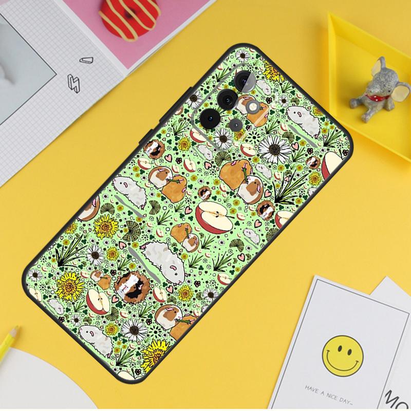 Милый чехол с изображением морской свинки для Samsung Galaxy A54 A34 A14 A13 A33 A53 A12 A32 A52 A71 A51 A15 A25 A35 A55