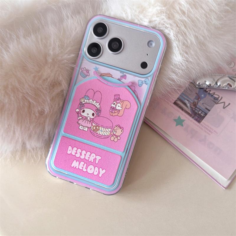 New 2026 Cute Pink Cartoon Magnetic Phone Case For iPhone 17 16 15 14 Pro Max with Flip Stand Shockproof Cover For Magsafe