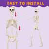 Realistic Full Body Human Bone Halloweens Props Flexible Joints Portable Plastic Indoor Outdoors Decoration