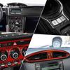 For Subaru BRZ Toyota 86 2013-2020 Real Hard Carbon Fiber Accessories Interior Trim Car Central Control Decoration Cover Sticker