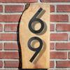 Black House Numbers Door Number Letters for Outside Signs Easy Installation Plastic