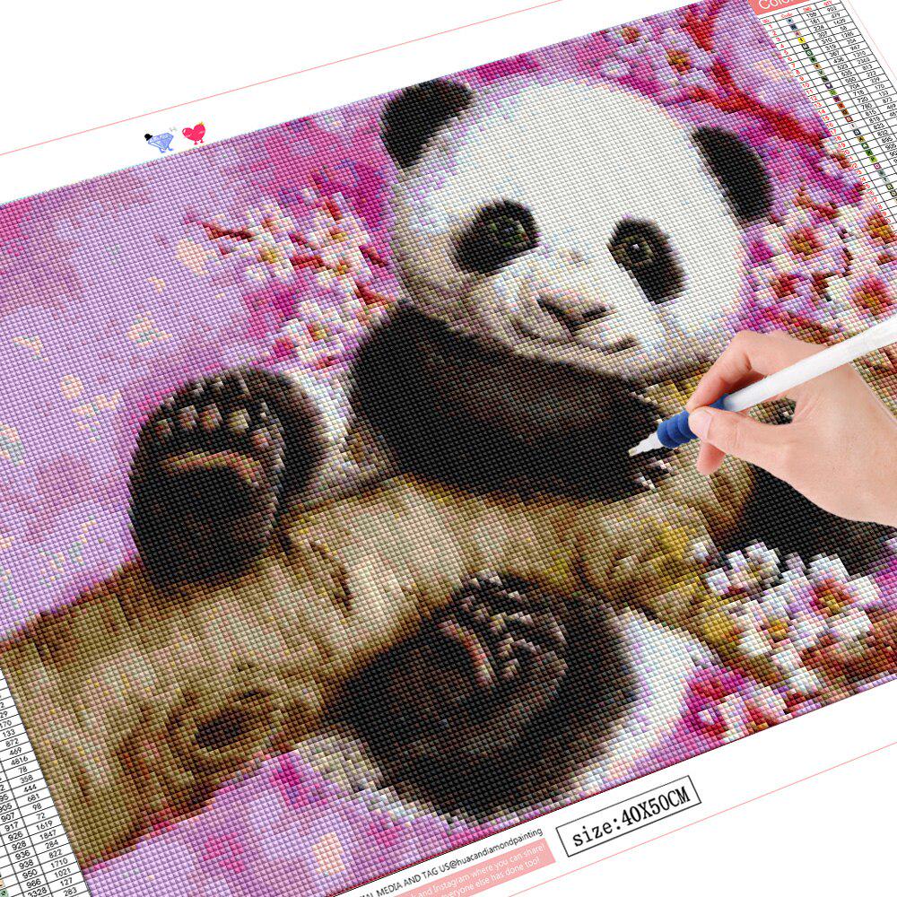 5D DIY Diamond Embroidery Panda Full Square Drill Diamond Painting Animals Cross Stitch