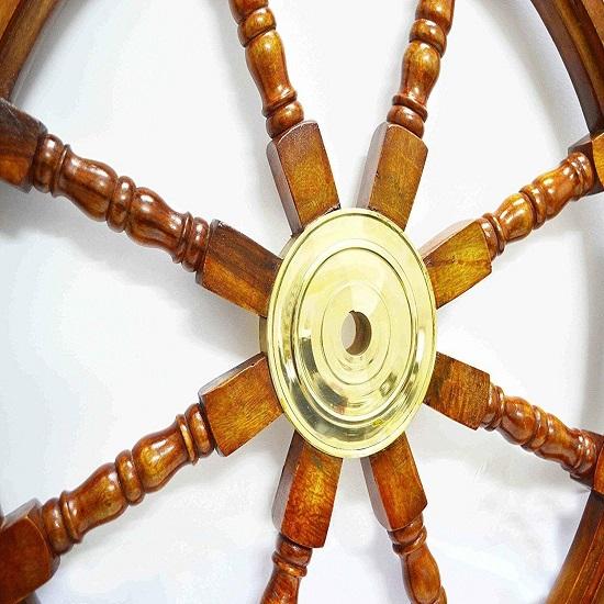 36-дюймовое большое морское деревянное колесо для корабля, руль для лодки, пиратский декор, колесо капитана корабля, колесо ручной работы, настенное подвесное колесо