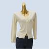 Lace V-neck Sweater Women's Cardigan Sweater Spring Stylish Unique Chic Short Tops Bottoming Shirt Women