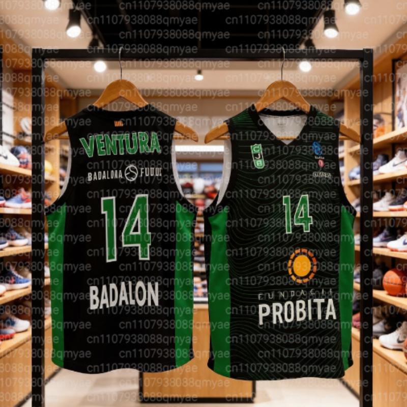 Детская и взрослая форма Joventut Basket Испания ACB 3D-печать Быстросохнущая Дышащая Домашняя и выездная баскетбольная майка