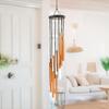 18-дюймовая 12-трубчатая пошаговая высотная музыкальная подвеска из цельного дерева и алюминия, вращающаяся, наружная, памятная, балконная, подвесная, дверная, украшение, подарок