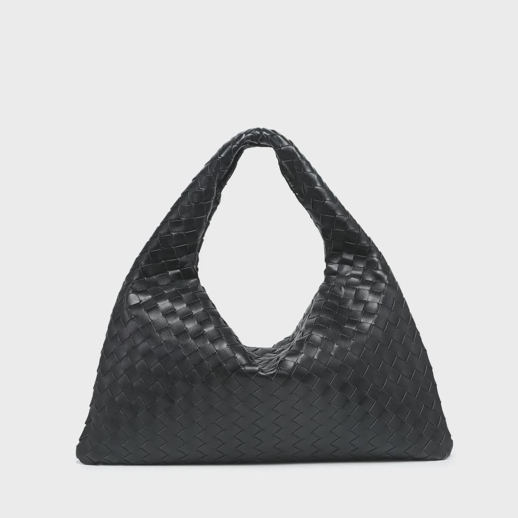 Плетеная женская сумка для пельменей: Осенне-зимняя мода, вместительная, трендовая универсальная сумка для поездок на работу