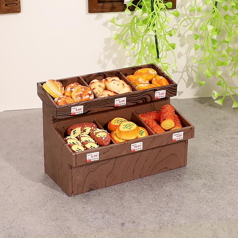 Мини-хлебница для кукольного домика, миниатюрная корзина для хлеба, миниатюрная имитация хлеба, модель десерта, игрушки, декор для супермаркета