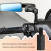 40mm M8 M10 Black Motorcycle Rearview Mirror Adapters Clockwise Anti-clockwise Right Left Thread Changing Screws