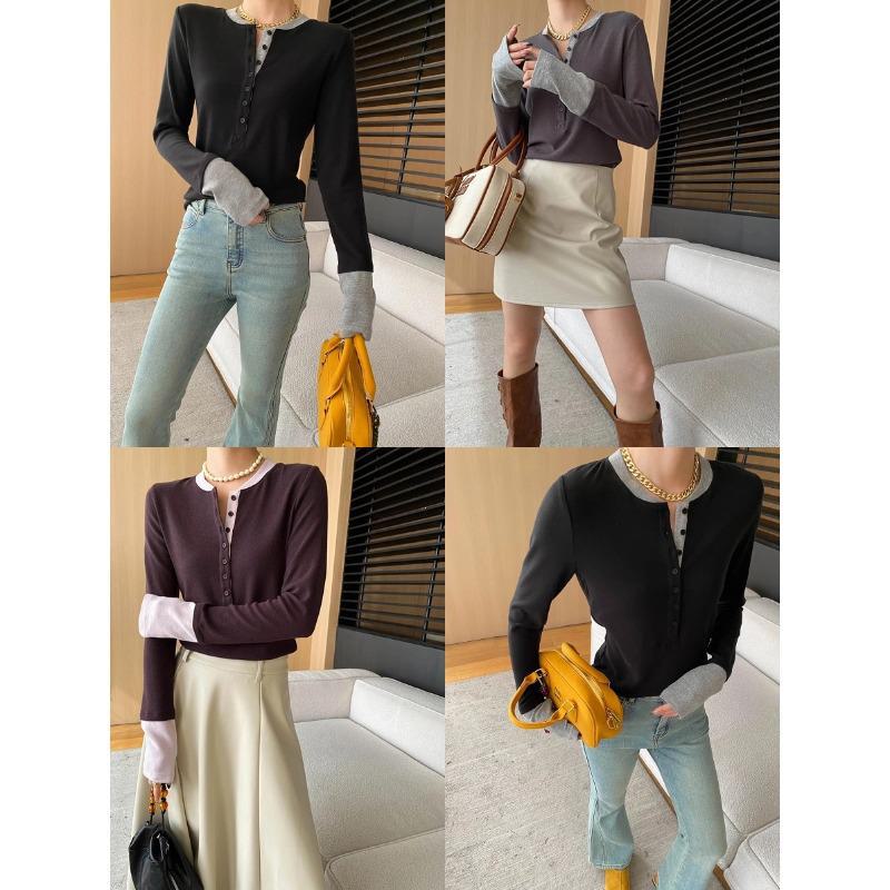 Футболка Sinan American Old Money Style с пуговицами, тонкая SN6856