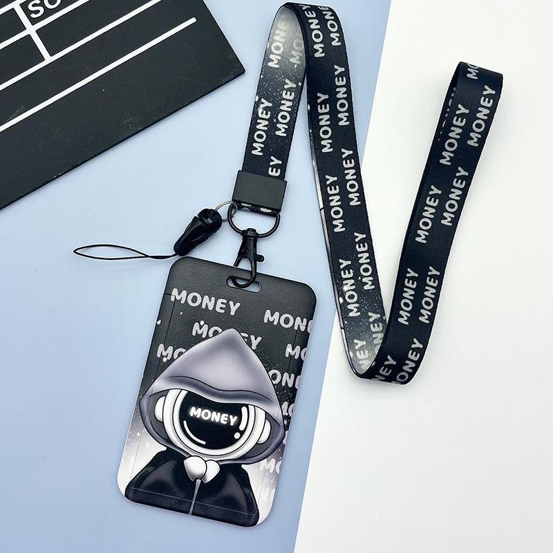 Держатель для карт с изображением фруктов, чехол для бизнес-бейджа из АБС-пластика, чехол для сотрудника, студенческий ремешок, держатель для удостоверения личности, имени