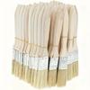 10Pcs Wooden Handle Pig Mane Brushes Thickened Wall Paint Brush  Furniture Painting