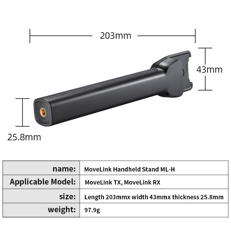 Godox M1 M2 UC1 Профессиональный беспроводной микрофон MoveLink ML-H Ручная подставка для микрофона с ручкой-кронштейном для Godox MoveLink