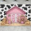 A Fun Western Ranch-style Background Wall - A Large Polyester Wall decorationDJH