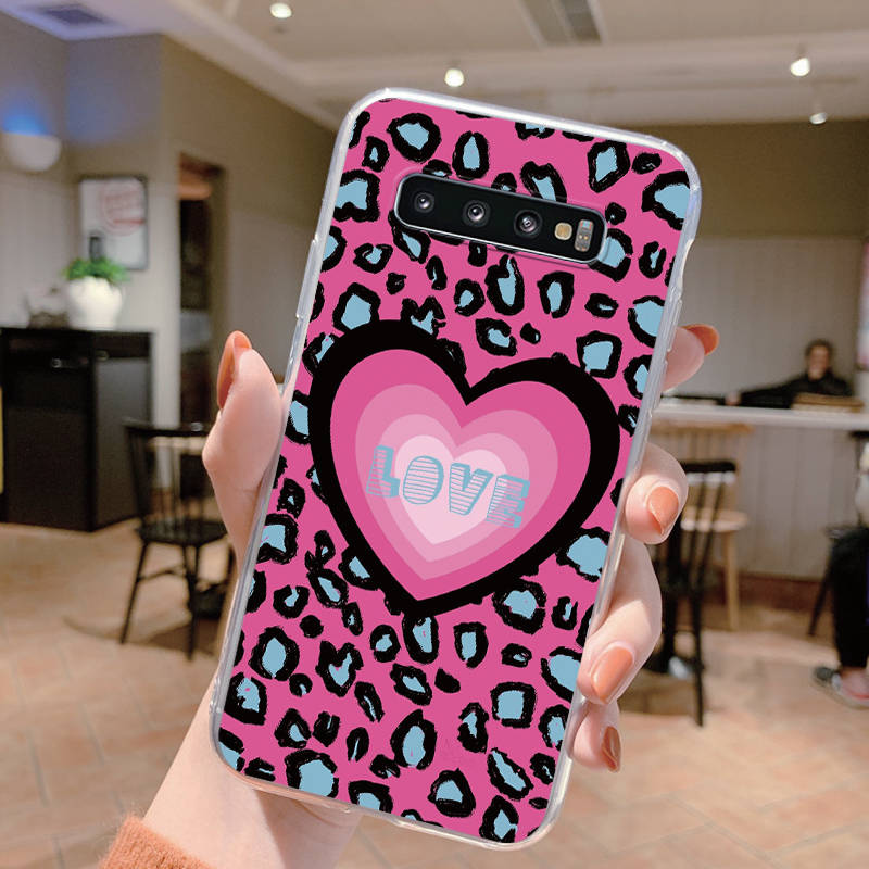 Clear Case For Samsung Galaxy S10 S10E S 10 Plus S9 S20 FE S20 10 Plus Lite Leopard Soft TPU Shell Silicone for Samsung S10+