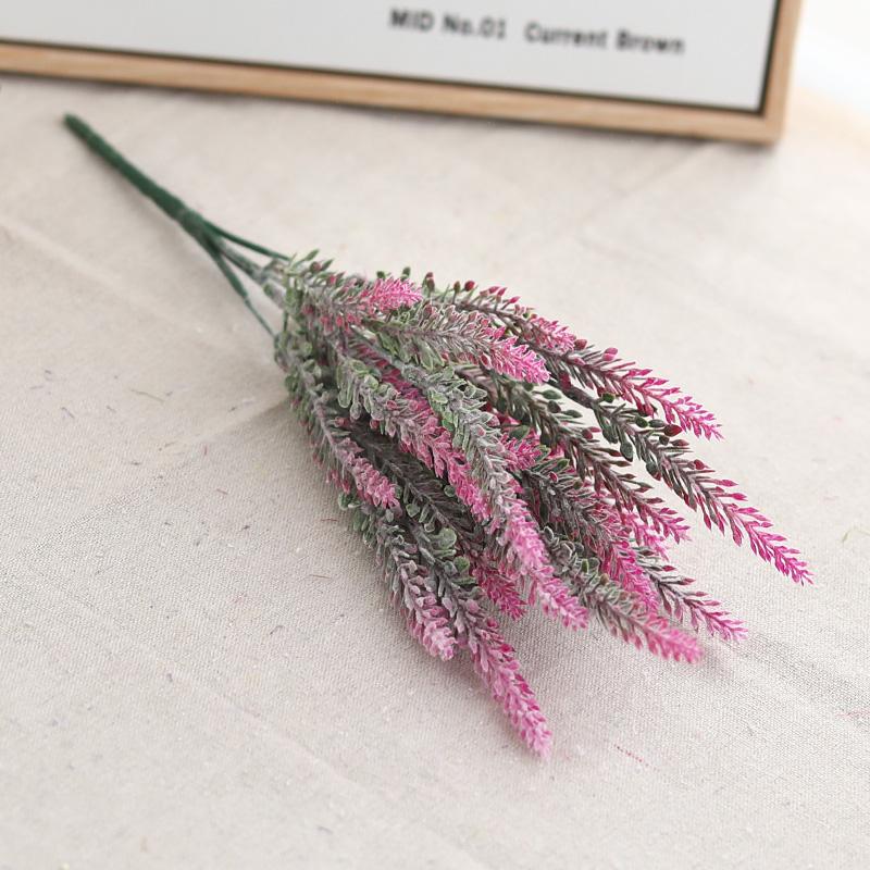 Искусственный цветок шелковый фиолетовый лаванда домашний уличный садовый декор букет поддельный свадебный рождественский день аксессуары для вечеринки