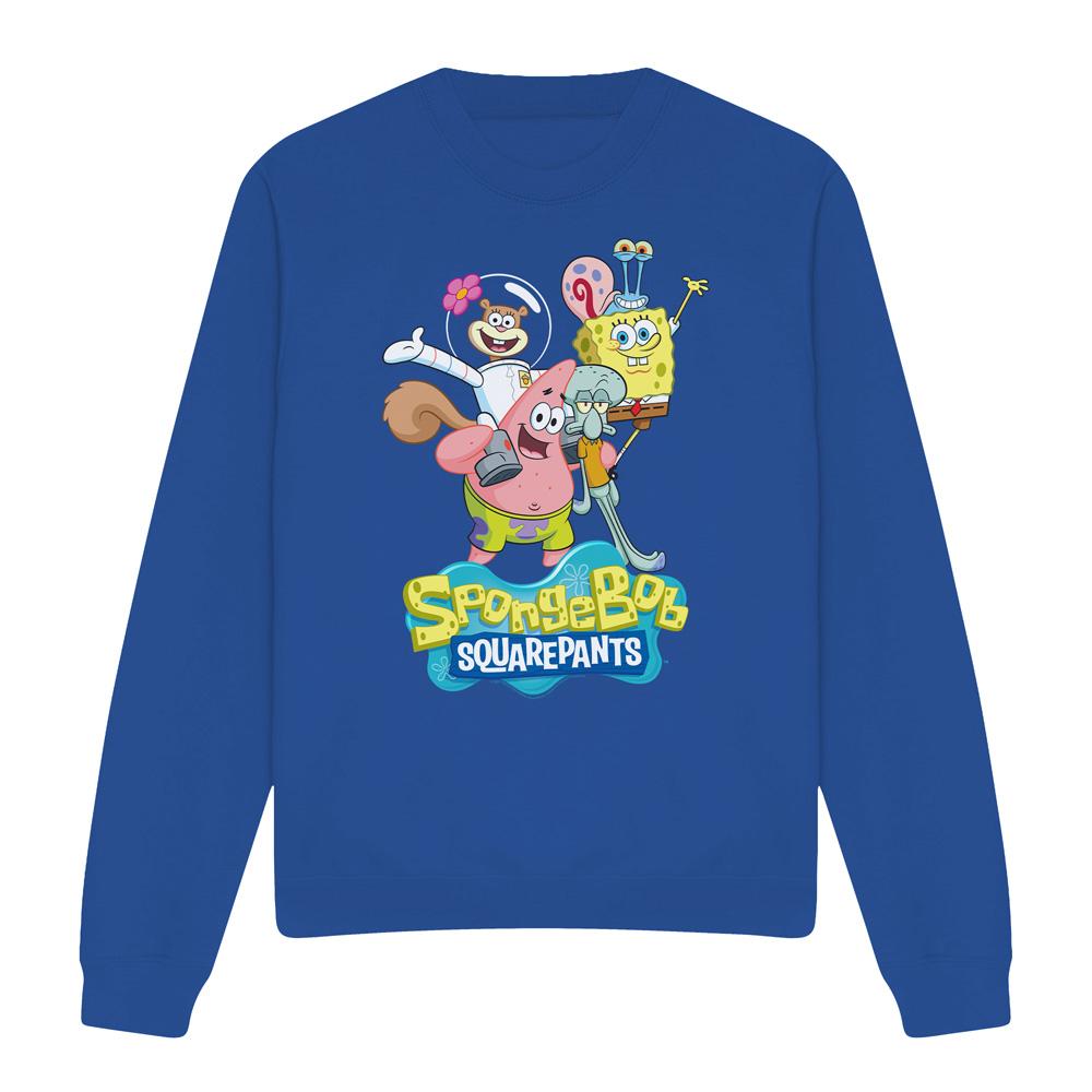 SpongeBob SquarePants Unisex Adult Group Shot Sweatshirt